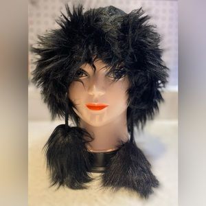 XQ High Quality Full Faux Fur Lining Hat with Pom